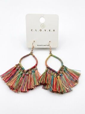 Pick 1: C.L.O.V.E.R Multicolor Fringe Earrings